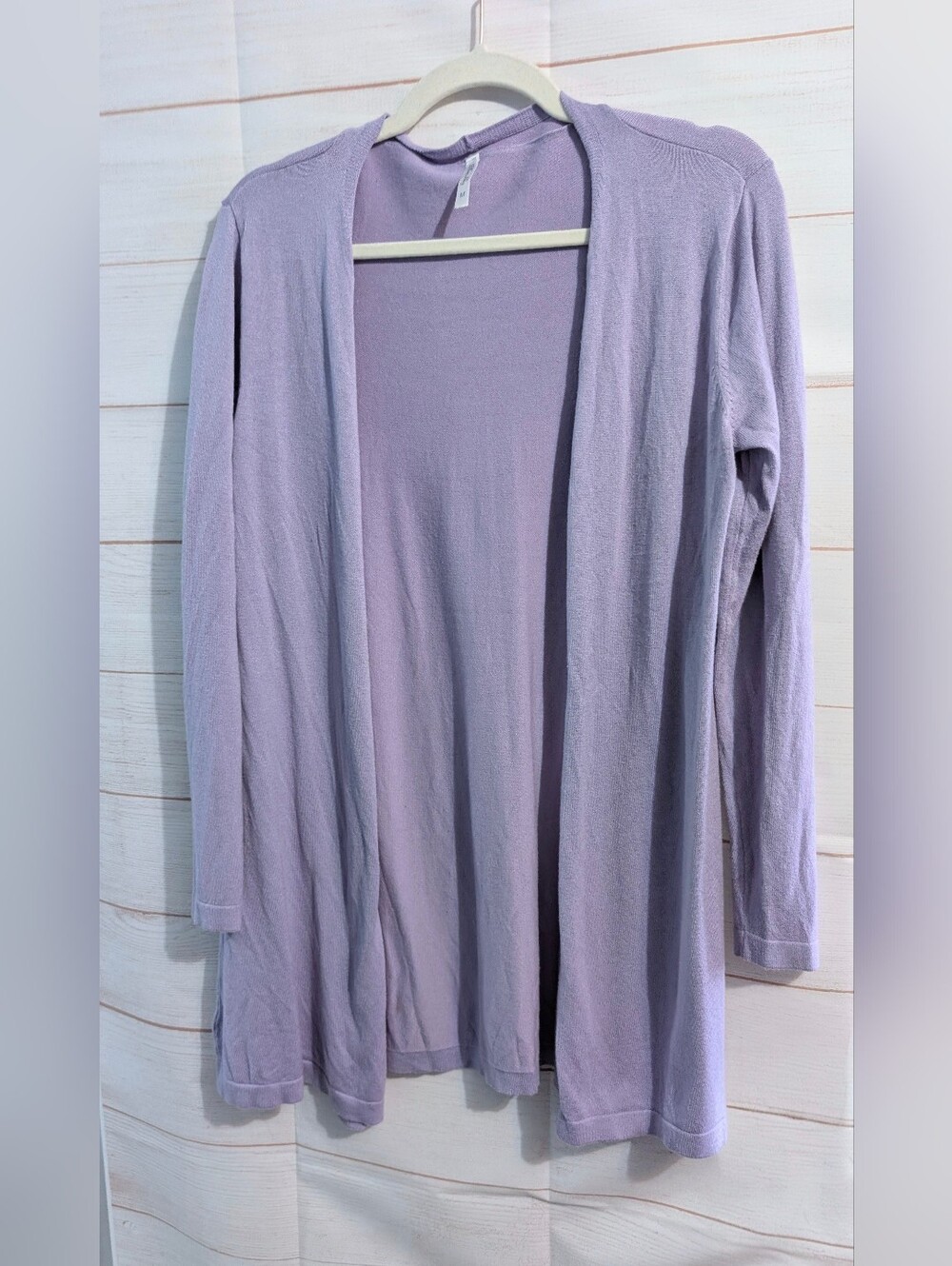 Blue 💙 Sky Light Purple 💜 Open-Front Women's Cardigan Sweater Size Medium